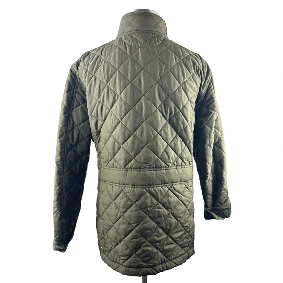 Lauren Ralph Lauren Quilted Barn Field Jacket Coat Zip Snap Green Plus Size 3X - Picture 14 of 15